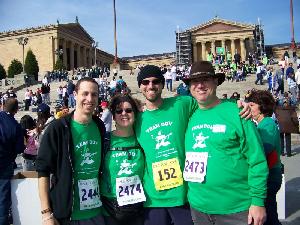 Avi, Judy, Dov, & Eric at the 2008 Race For Hope - Philadelphia