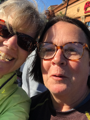 Ouida and I after one of our 5ks