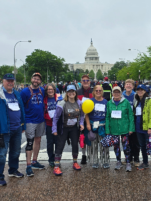 Crushing it in the rain at the Race for Hope 2024